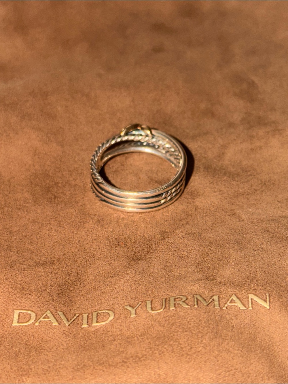 David Yurman X Crossover Ring - Size 8 - Authentic - Picture 12 of 15